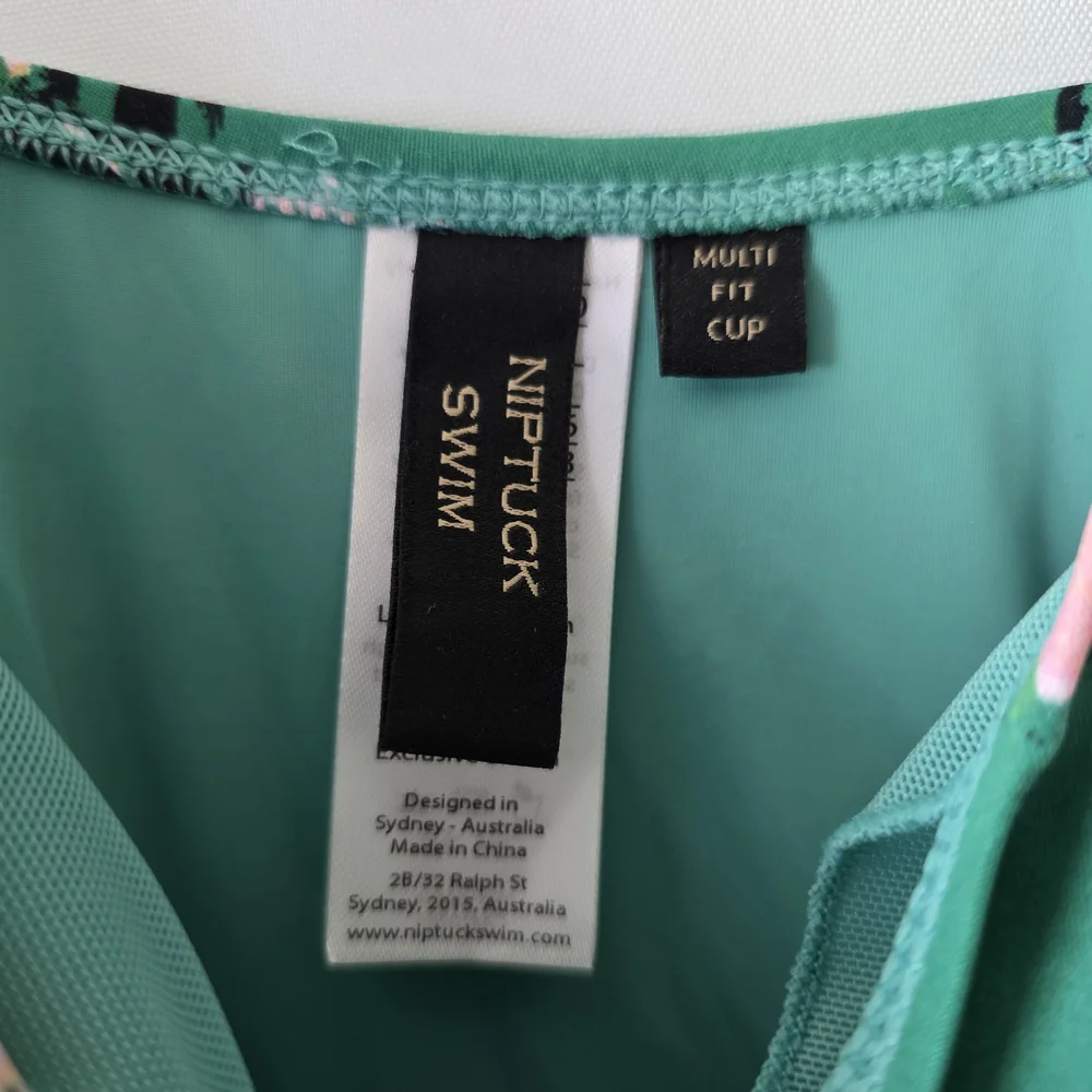 Nip Tuck Swim Green Floral Swimsuit - Picture 3 of 4